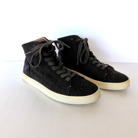 Frye Ivy High Top Sneakers Size 9 Olive - Picture 3 of 10